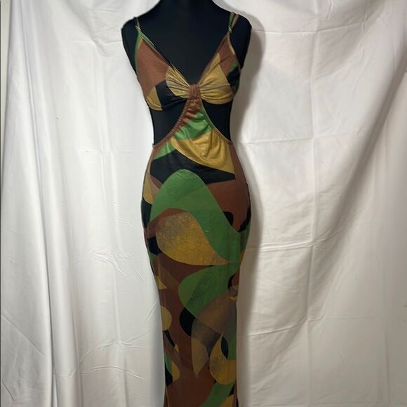 SHEIN Multicolor Cutout Maxi Dress - Picture 1 of 10